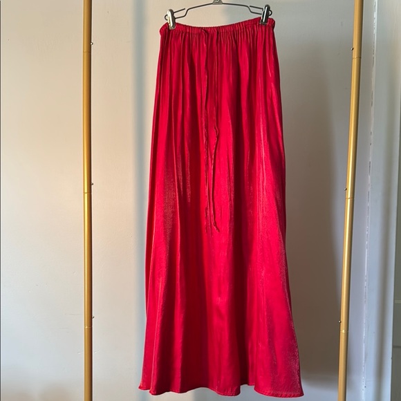 Apostrophe Dresses & Skirts - Shimmery Red Maxi Skirt